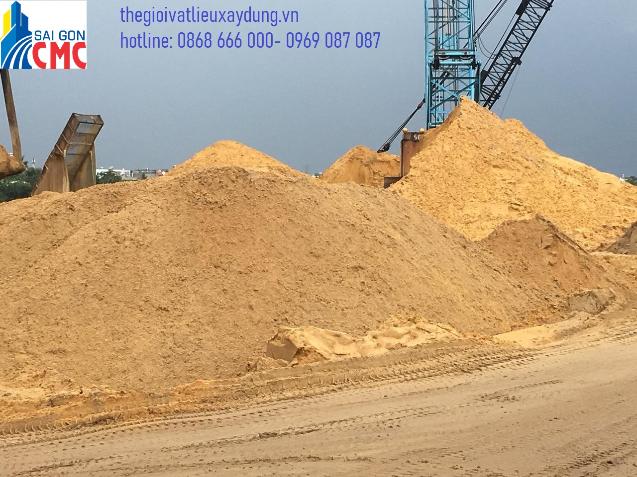 Sài Gòn CMC chuyên phân phối vật liệu cát xây dựng cho công trình tại Miền Nam