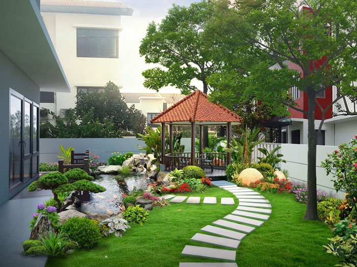 Top 8 mẫu thiết kế sân vườn tạo không gian sống lý tưởng